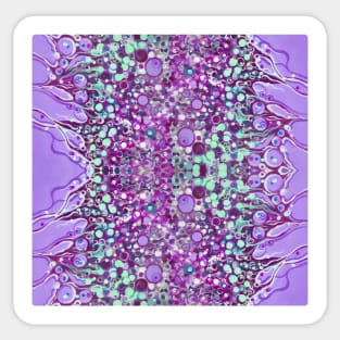 Violet Lime Liquid Bubble Seaweed Sticker